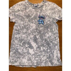 Stitch Tie-Dye T-Shirt Gray/White Disney